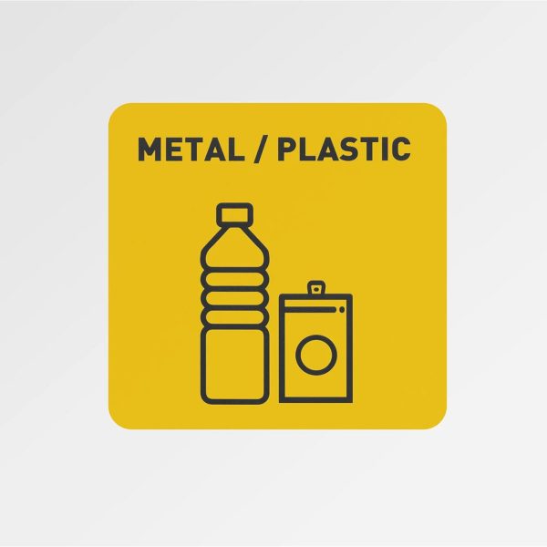 Groza konteiners segregācijas šķirošanai Atkritumus 60 l - metāla plastmasa