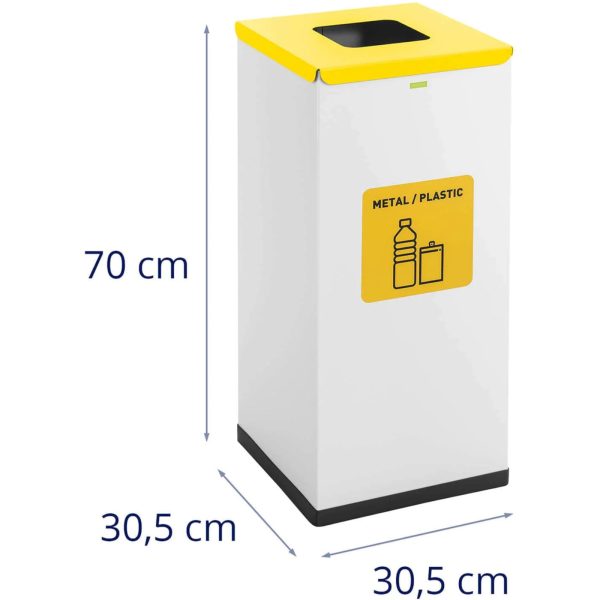 Groza konteiners segregācijas šķirošanai Atkritumus 60 l - metāla plastmasa