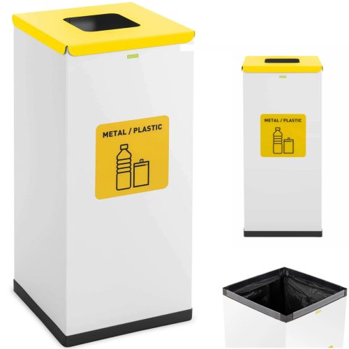 Groza konteiners segregācijas šķirošanai Atkritumus 60 l - metāla plastmasa