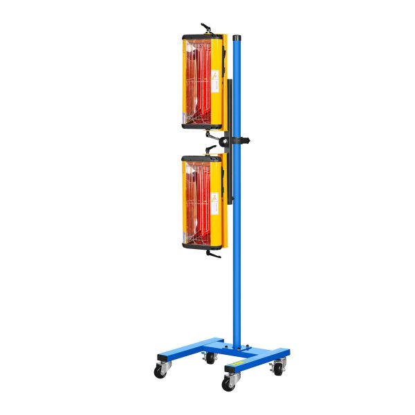 Siltuma radiatora krāsošana krāsu žāvēšanai uz statīva 2200W IR-Dryer2000.2
