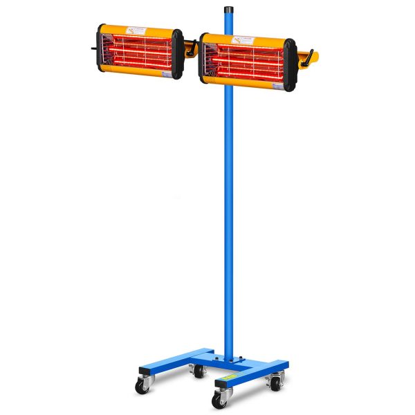 Siltuma radiatora krāsošana krāsu žāvēšanai uz statīva 2200W IR-Dryer2000.2