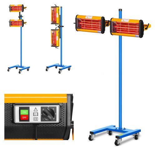 Siltuma radiatora krāsošana krāsu žāvēšanai uz statīva 2200W IR-Dryer2000.2