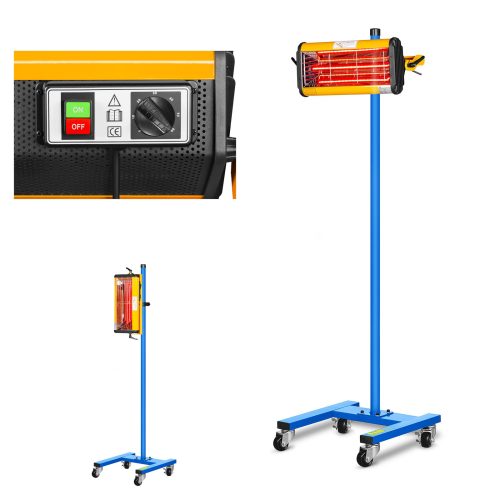 Siltuma radiatora krāsošana krāsu žāvēšanai uz statīva 1100W IR-DRYER1000