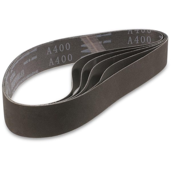 Lentes Abrazīvās siksnas bezgalīgas slīpēšanas 40 x 760 mm granularitāte 400 MSW-AOBELT476-400 5 gab.