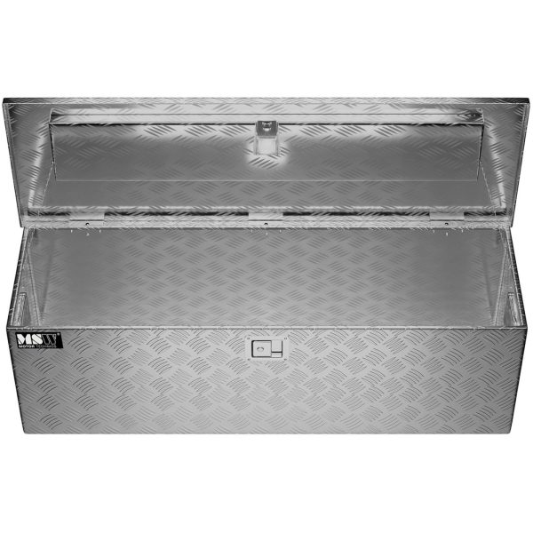 Alumīnija transporta instrumentu pārnesumkārba, kas bloķēta ar atslēgu 150 L 124 x 38,5 x 38,5 cm