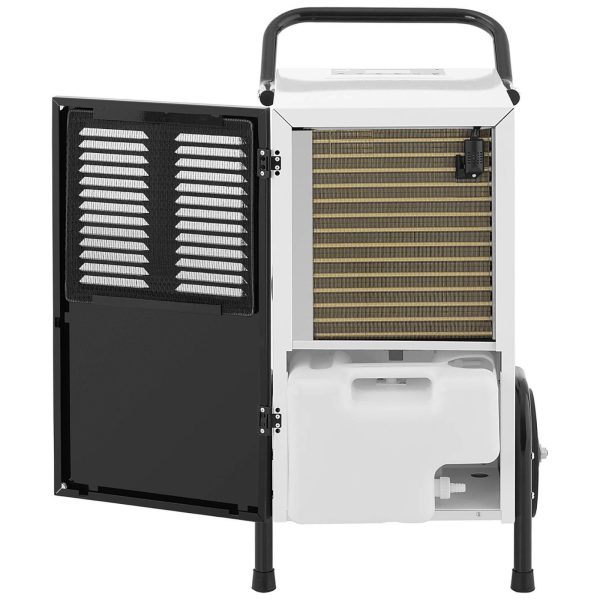 Mobilais mobilais vāks sausinātāja. 9 l 50 l/24 h līdz 80 m2
