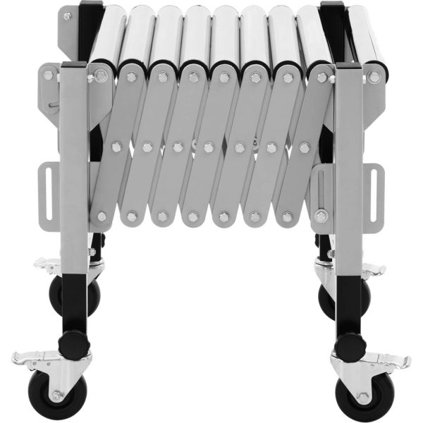 Transporta rullīšu galda padeves saliekamais tabula 9 Rullīši līdz 130 kg 145 x 59 x 96 cm