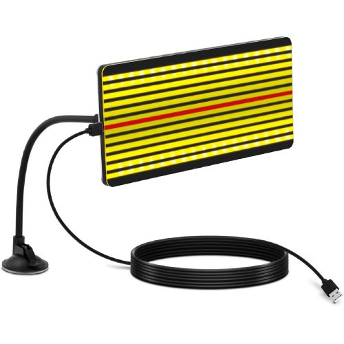 Lampa PDR atstarojošais dēlis iespiedumu noteikšanai ķermenī