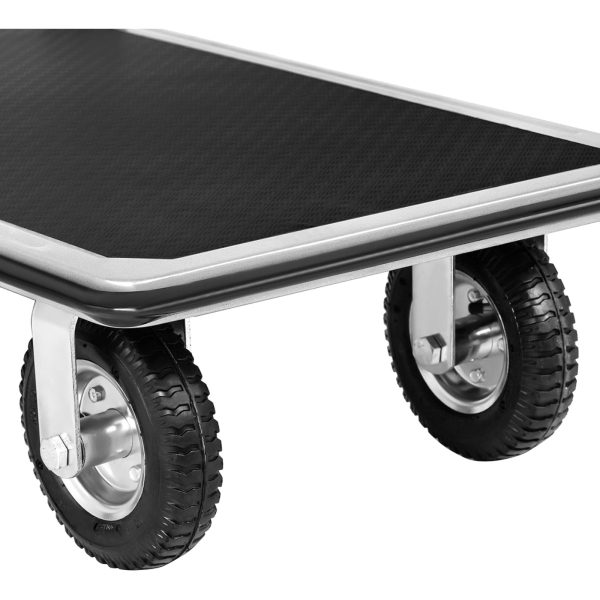 Saliekamā rokas noliktavas platformas ratiņi 1 puse līdz 300 kg 80 x 60 cm