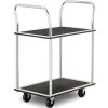 Transporta plauktu ratiņi ar 2 plauktiem līdz 120 kg 72 x 43 cm