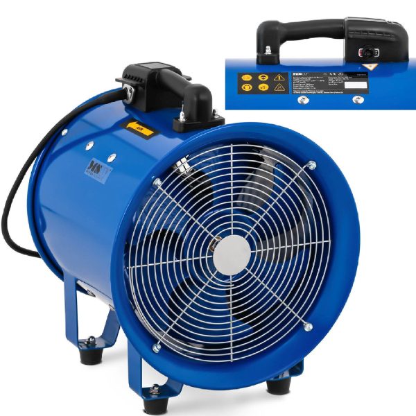 Aksiālā rūpnieciskā pūtēja ventilators dzesēšanai un gaisa cirkulācijai 500 W 300 mm