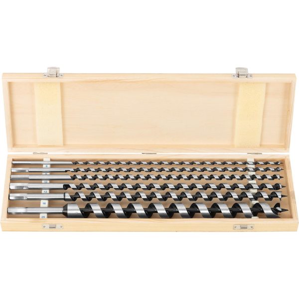 Urbšanas urbumu komplekts koka no tērauda HRC46 garuma 460 mm diametrs 6-25 mm - 6 gab.