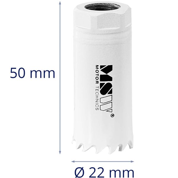 Bimetāla atveres urbis plastmasas koka metāla diametram 22 mm