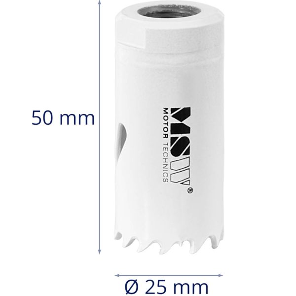 Bimetāla atveres urbis plastmasas koka metāla diametram 25 mm