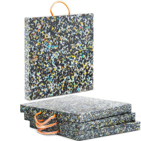 Kvadrātveida stabilizācijas pamats celtņa celtņa likmēm 50 x 50 cm līdz 18000 kg komplektā 4 gab.