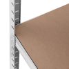 Metāla noliktavas plaukts 4 plaukti 320 kg 80 x 40 x 160 cm pelēki 2 gab.