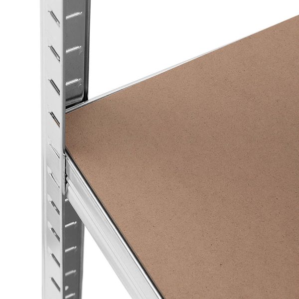 Metāla noliktavas plaukts 4 plaukti 320 kg 80 x 40 x 160 cm pelēki 2 gab.