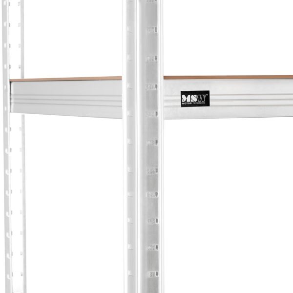 10061980-2 Metāla noliktavas plaukts 5 plaukti 750 kg 100 x 50 x 197 cm pelēks