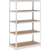 Metāla noliktavas plaukts 5 plaukti 750 kg 120 x 60 x 197 cm pelēkā krāsā