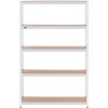 Metāla noliktavas plaukts 5 plaukti 750 kg 120 x 40 x 180 cm pelēks