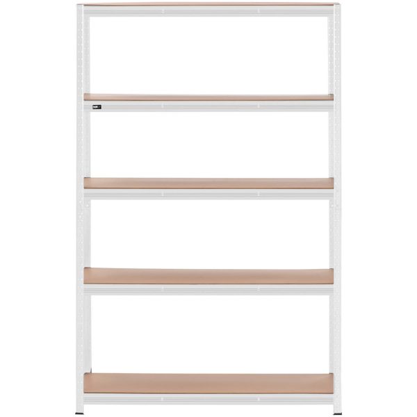 Metāla noliktavas plaukts 5 plaukti 750 kg 120 x 40 x 180 cm pelēks