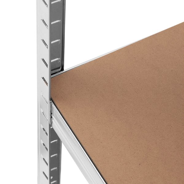 Metāla noliktavas plaukta 5 plaukti 875 kg 90 x 30 x 180 cm pelēki 2 gab.