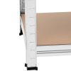 Metāla noliktavas plaukta 5 plaukti 875 kg 90 x 30 x 180 cm pelēki 2 gab.