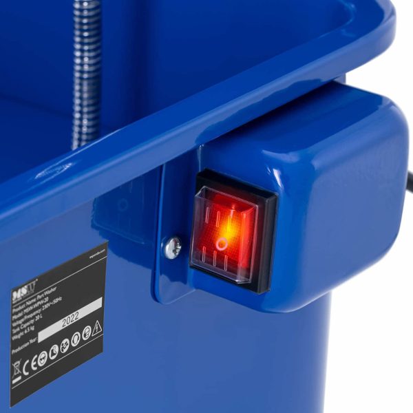 Darbnīcas mazgātājs automašīnu detaļu instrumentiem ar 20 L 3,3 L/min suku