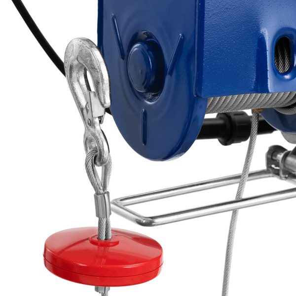 Elektriskā vinča ar 1350 kabeļa celtni 12 m 400 kg