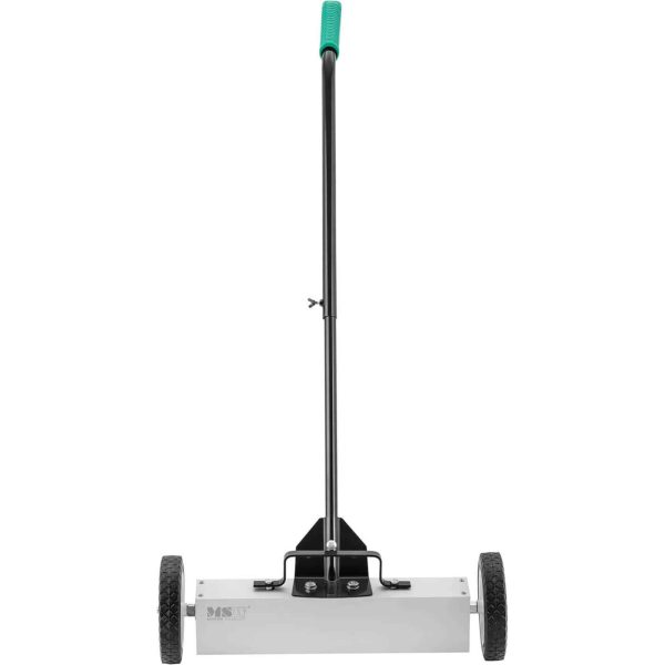 Slotu magnētiskais slaucītājs nagu ieslodzījumu savākšanai uz riteņu platuma 45 cm