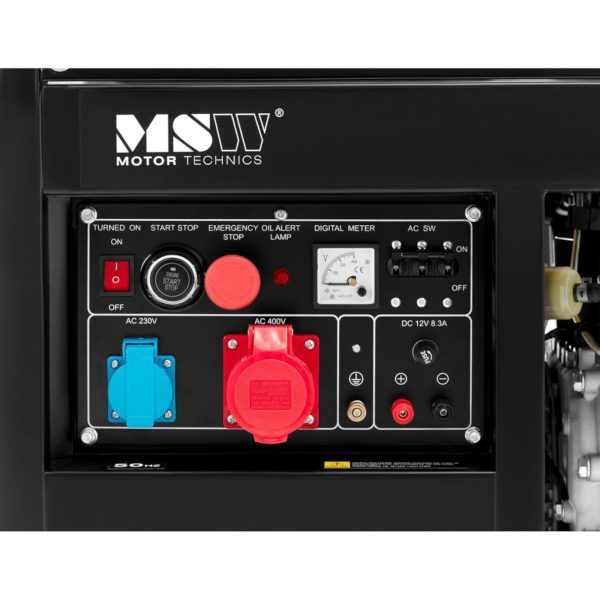Mobilā dīzeļdegvielas ģenerators 240/400 V 8500 10 kVA 30 L
