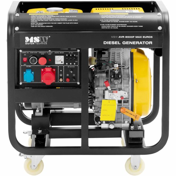 Mobilā dīzeļdegvielas ģenerators 240/400 V 8500 10 kVA 30 L
