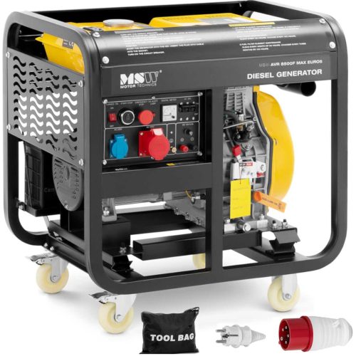 Mobilā dīzeļdegvielas ģenerators 240/400 V 8500 10 kVA 30 L