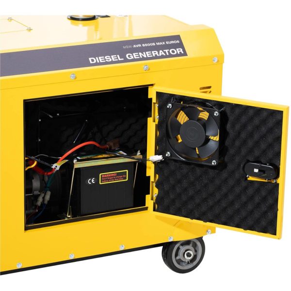 Augstuma ģenerators dīzeļdegviela uz riteņiem 240/400 V 8500 10 kVA 30 L