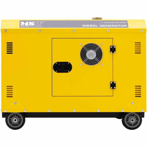 Augstuma ģenerators dīzeļdegviela uz riteņiem 240/400 V 8500 10 kVA 30 L