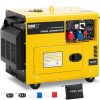 Augstuma ģenerators dīzeļdegviela uz riteņiem 230/400 V 7500 8