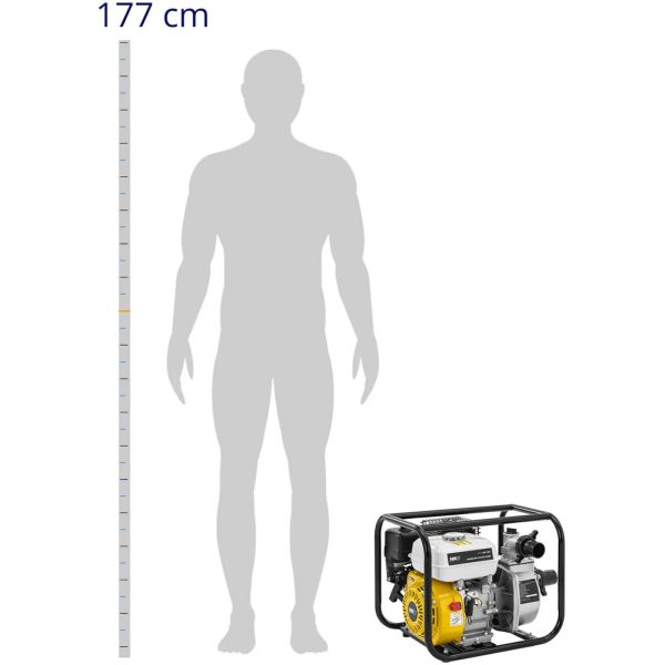 Motopompas iekšdedzes sūknis 7 km 3,6 l 25 m3/h