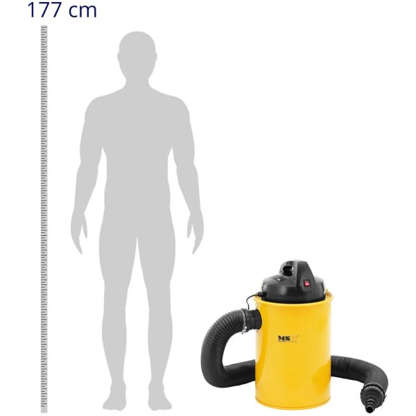 Chip Saws putekļsūcēja darbnīcas 180 m2/h 50 l izvietošana