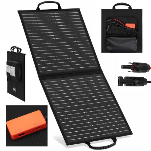 Solar Solar pārdeva paneļu tūrisma kempingu 2 x USB 40 W
