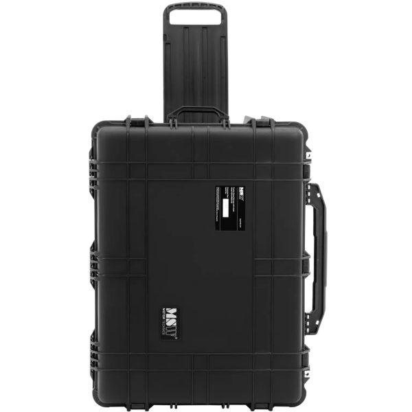 Aizsardzības transporta koferis uz riteņiem ar ievelkamu rokturi 79 x 59,5 x 36,5 cm 123 l