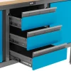 Instrumentu darbnīcas 3. tabula atvilktnes 2 skapji 169 x 60 x 87 cm 1000 kg