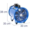 Uguns ventilatoru celtnieks 2700 m3/h trešdiena 280 mm