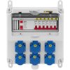 Elektriskā slēdža 6 X Schuko diferenciālās shēmas pārtraucējs 6 X uzstādīšana