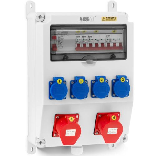 4 x Schuko elektriskā komutācija