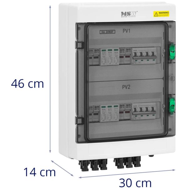 10062625-4 Savienojuma kastes PV sadales iekārta fotoelektriskajai tips 2 4 ieejas 2 izejas 1000 V IP66