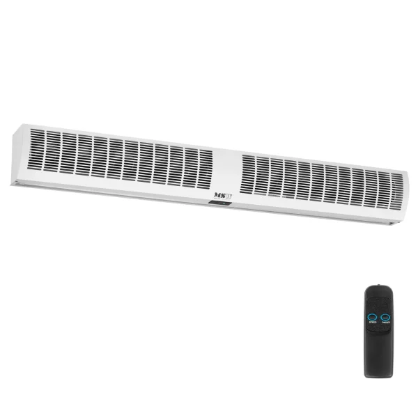 Gaisa aizkaru elektriskās sienas radiators ar tālvadības pulti 1510 m3/h 190 W