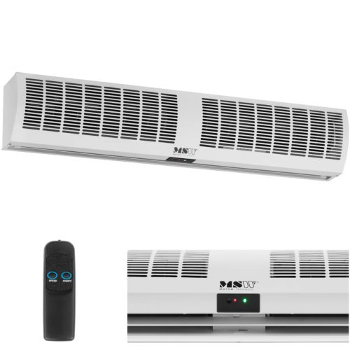 Gaisa aizkaru elektriskās sienas radiators ar tālvadības pulti 1510 m3/h 190 W