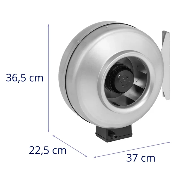 Daudzināšanas fanners skaidro uguni 200 mm 1000 m3/h