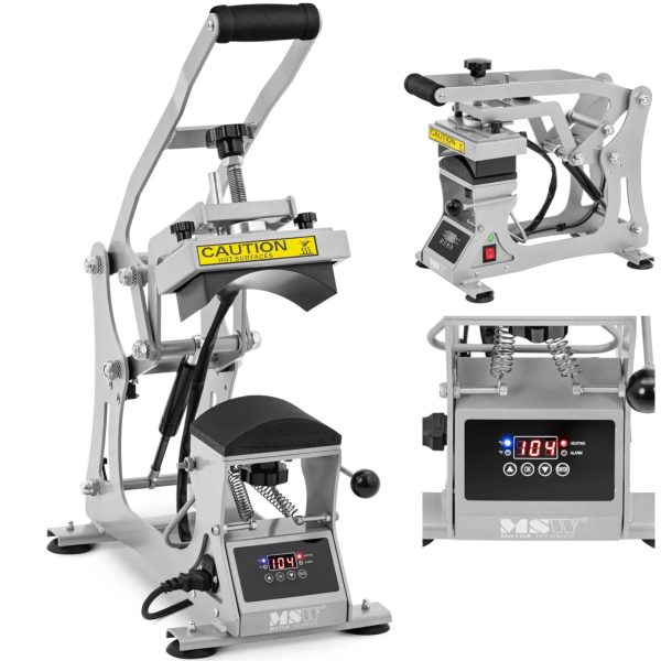 Termiskā pārnešanas prese vāciņiem ar LCD cepurēm 0-250c Termiskā pārnešanas prese vāciņiem ar LCD cepurēm 0-250c