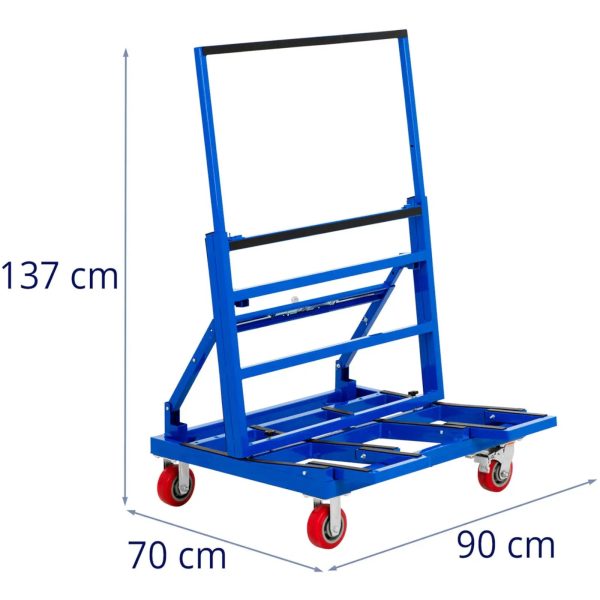 Noliktavas transporta ratiņi paneļu pārvadāšanai līdz 600 kg